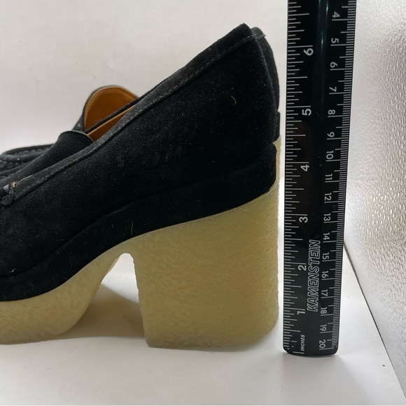Marc Fisher LTD Lina Suede Leather Chunky Platform Loafers Size 7.5 - Picture 5 of 10